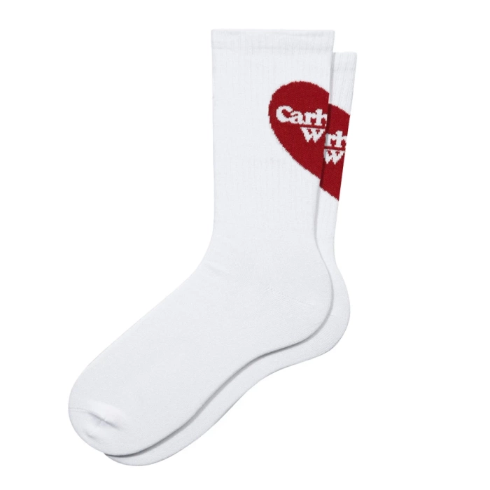 Carhartt WIP skarpety unisex Heart Socks white
