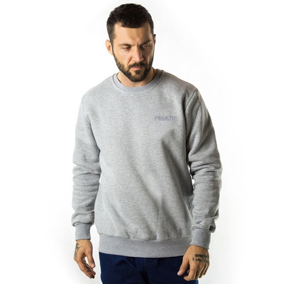 Prosto Klasyk bluza męska Crewneck Palk grey