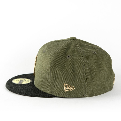 Czapka New Era fitted MLB Heather Contrast New York Yankees Basic olive / black 59FIFTY