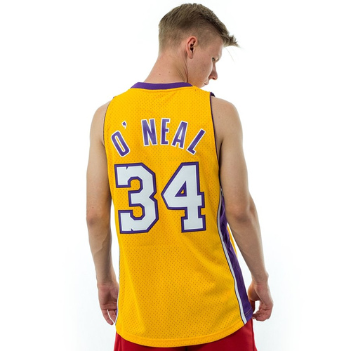 Mitchell and Ness Swingman Jersey 2.0 HWC Los Angeles Lakers Shaquille O' Neal 1999-2000 yellow