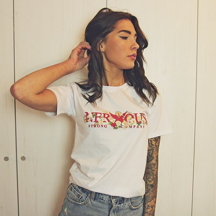 Nervous t-shirt WMNS Garden white