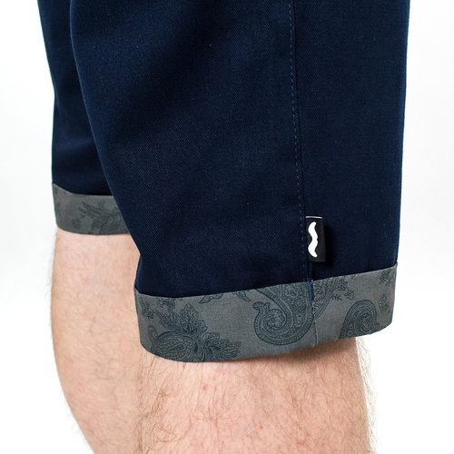 Polski Wąs chino shorts Pw Pattern navy