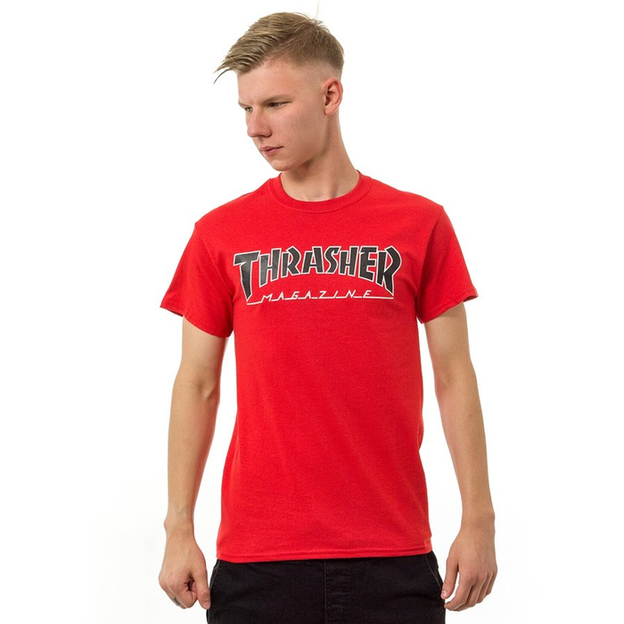 Thrasher Koszulka męska t-shirt Outlined BTS red N