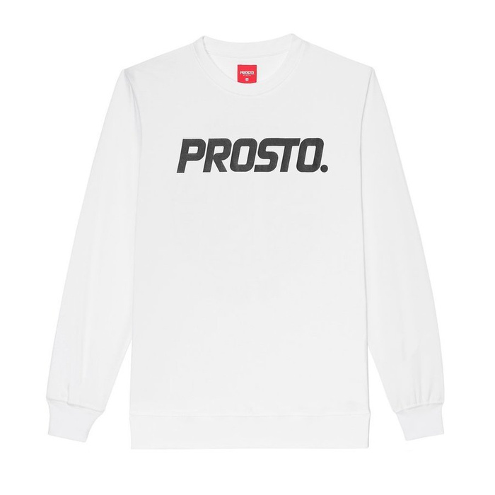 Koszulka męska z długim rękawem Prosto Klasyk longsleeve Classic white