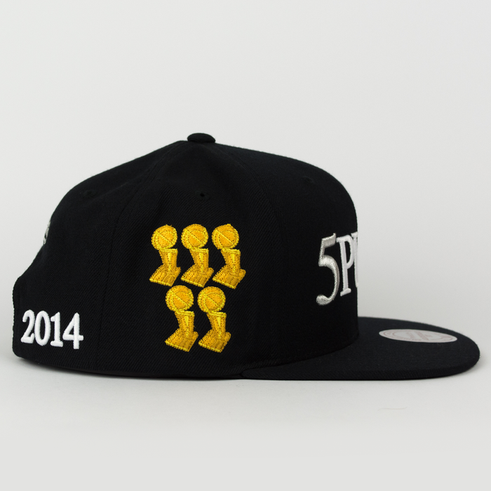 Mitchell and Ness snapback San Antonio Spurs Championship Pack NBA Finals 2005 black (VP16Z)