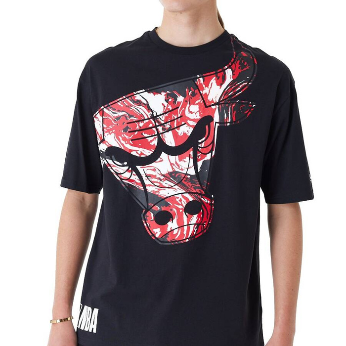 New Era koszulka męska NBA All Over Print Infill Black Oversized T-Shirt black