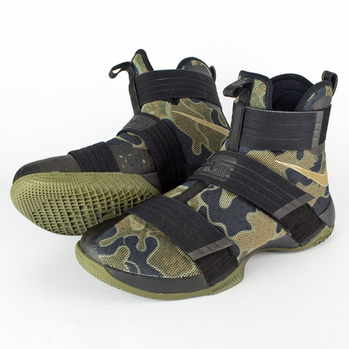 Nike LeBron Soldier 10 "Camo" Black / Bamboo-Medium Olive (844378-022)