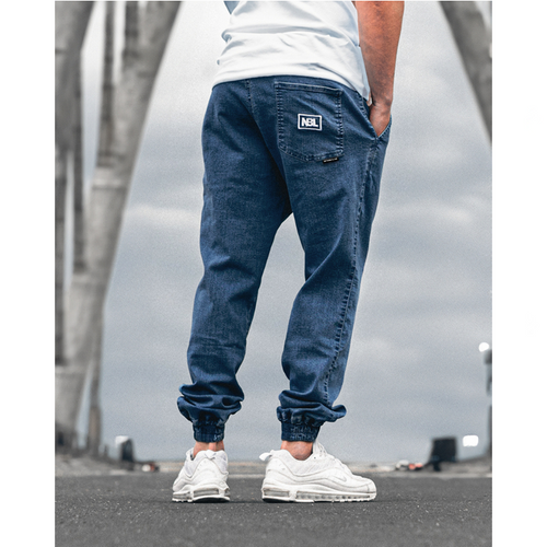 NewBadLine spodnie męskie Jeans jogger Icon 3791 light blue 