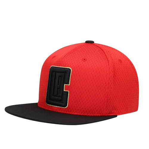 Mitchell and Ness snapback NBA Red Gold Block Los Angeles Clippers red / black