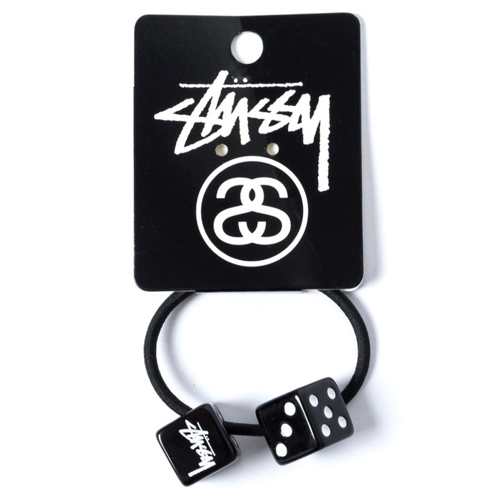 Stussy Dice Elastic Hair Tie HO17 black