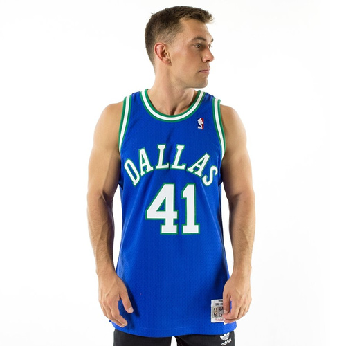 Mitchell and Ness Swingman Jersey HWC Dallas Mavericks Dirk Nowitzki 1998-99 blue