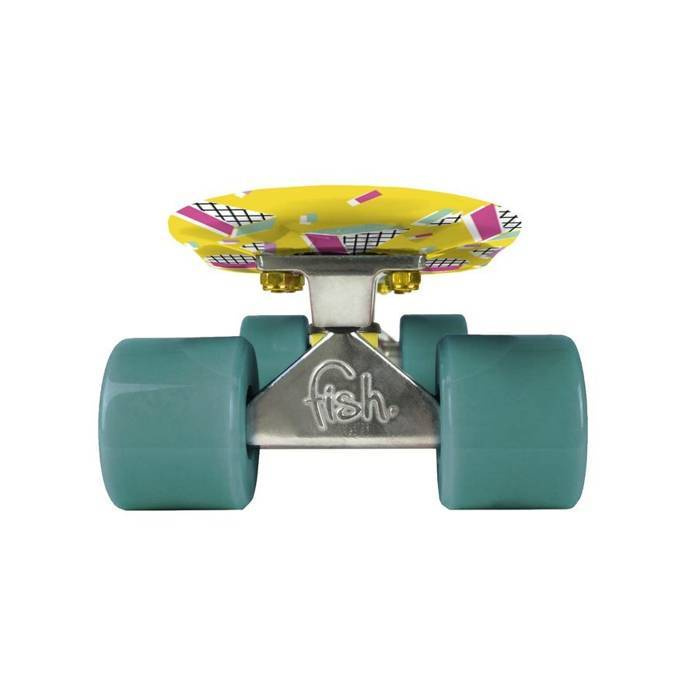 Fish Skateboards fishka® cruiser Memphis yellow 6" x 22"