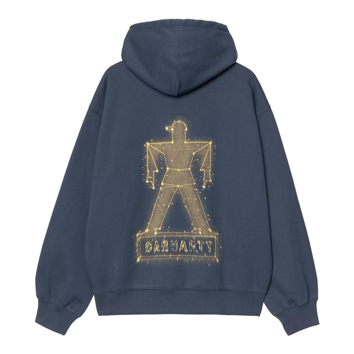 Carhartt WIP bluza męska z kapturem Hooded Stragazer dusty blue