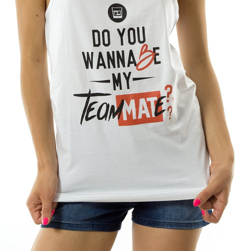 MAT Wear koszulka damska WMNS tank top tee TeamMATe white