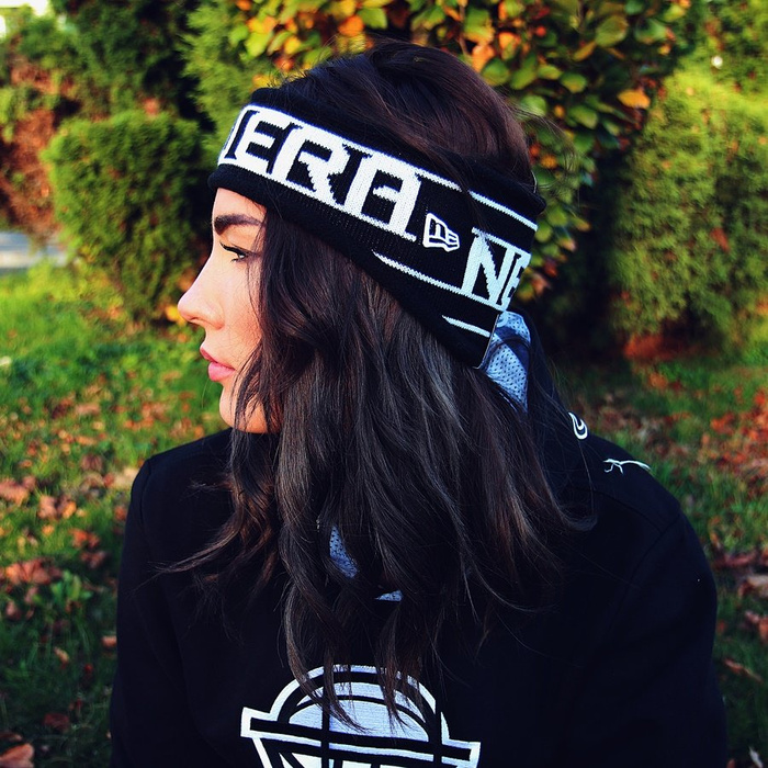 New Era Headband NE black / reflective