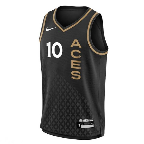 Nike WNBA Jersey Rebel Edition Las Vegas Aces Kelsey Plum black
