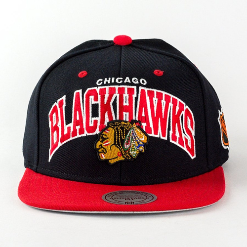 Mitchell and Ness snapback Team Arch Chicago Blackhawks black / red
