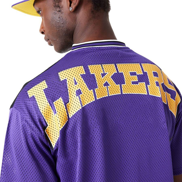 New Era koszulka męska Arch Graphic Jersey T-Shirt NBA Los Angeles Lakers purple