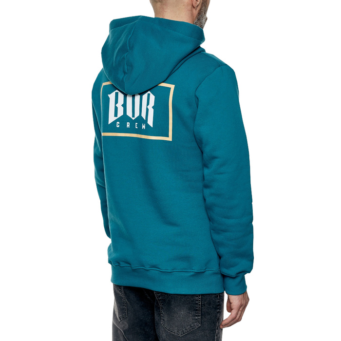 BOR sweatshirt hoody Lines Premium teal