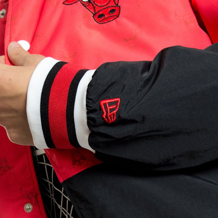 New Era jacket NBA Colour Block Bomber Chicago Bulls red / black