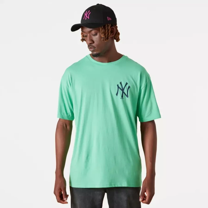 Koszulka męska New Era t-shirt MLB Oversized New York Yankees turquoise