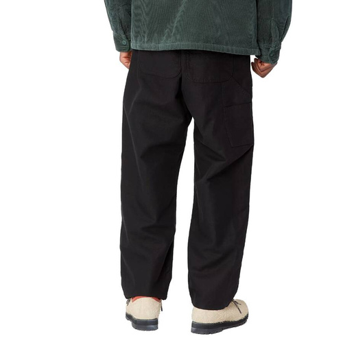 Carhartt WIP spodnie materiałowe męskie Walter Double Knee Pant black rinsed