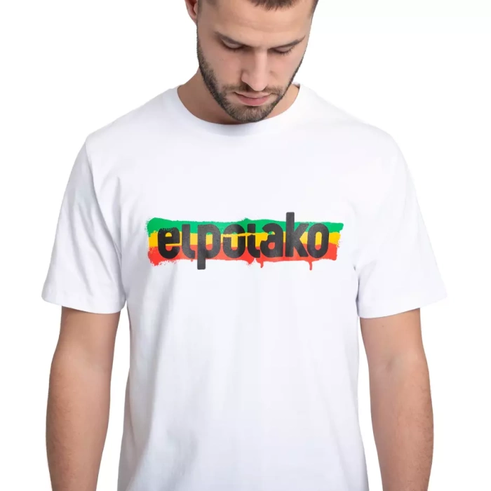 El Polako t-shirt Rasta white