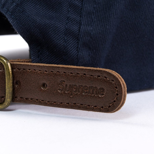 Supreme 5-panel Washed Chino Twill Camp Cap navy