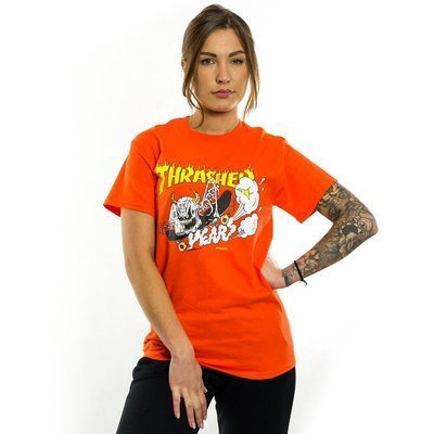 Thrasher Magazine t-shirt WMNS 40 Years Neckface orange