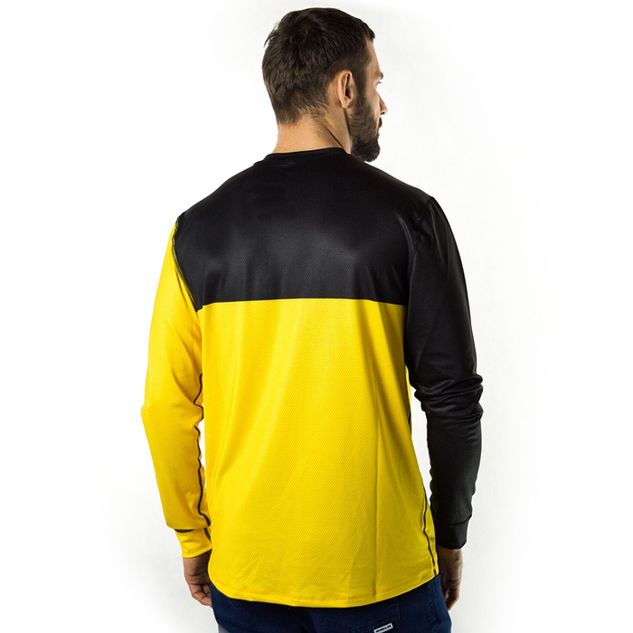 Koszulka męska z długim rękawem Kamuflage* longsleeve Bike yellow / black