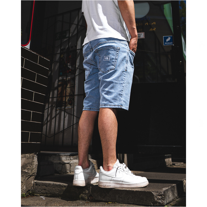 NewBadLine krótkie spodnie męskie Jeans Icon Light 3735 blue 