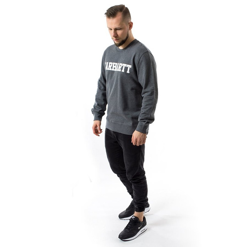 Bluza męska Carhartt WIP crewneck College dark grey heather / white