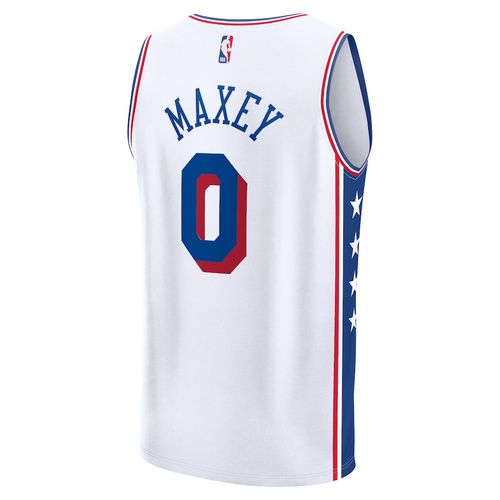 Fanatics Replica Jersey NBA Association Edition Philadelphia 76ers Tyrese Maxey white