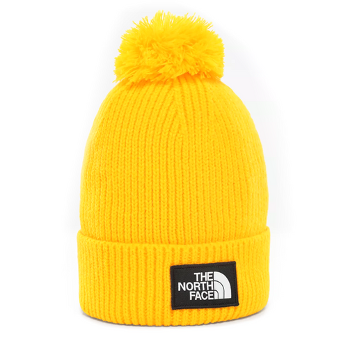 The North Face TNF Logo Box Pom Beanie yellow (T93FN370M)