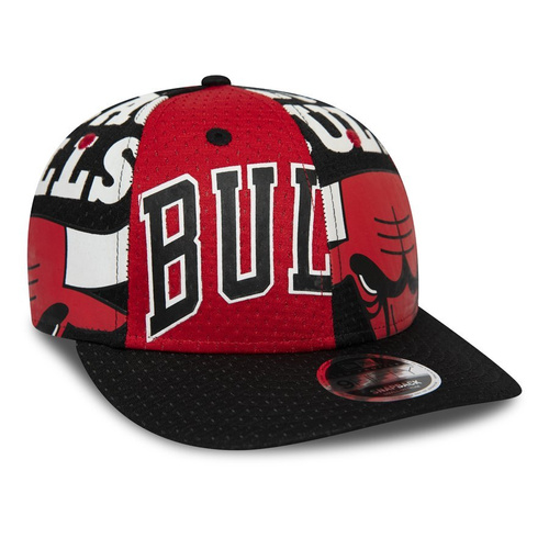 New Era snapback 9FIFTY All Over Print Low Profile NBA Chicago Bulls black / red