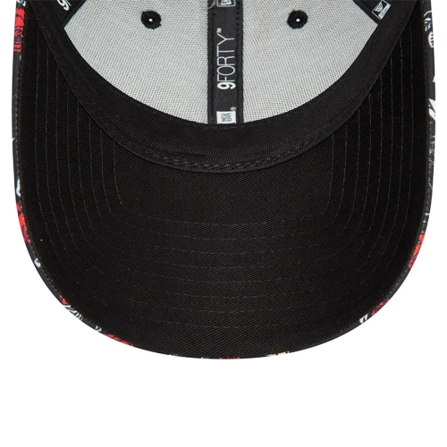 New Era czapka z daszkiem 9FORTY Strapback Floral All Over Manchester United FC black
