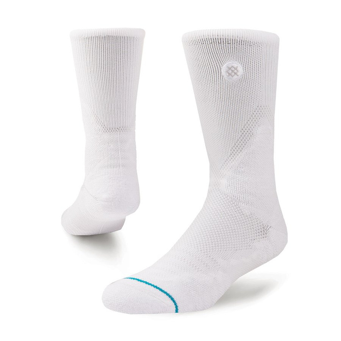 Skarpety koszykarskie Stance socks Performance Basketball Hoops Icon QTR white