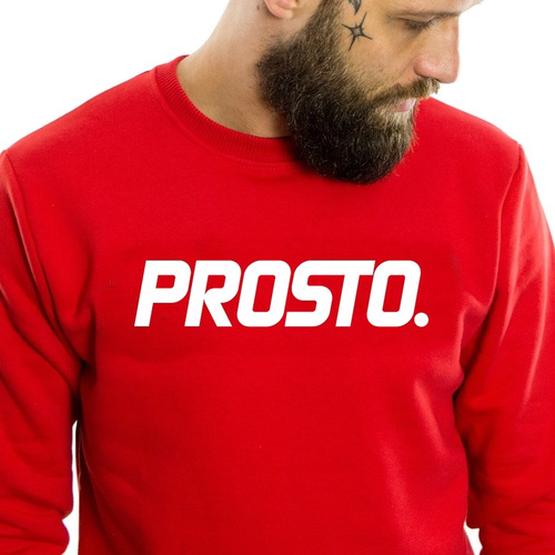 Prosto Klasyk bluza męska Crewneck Toras red