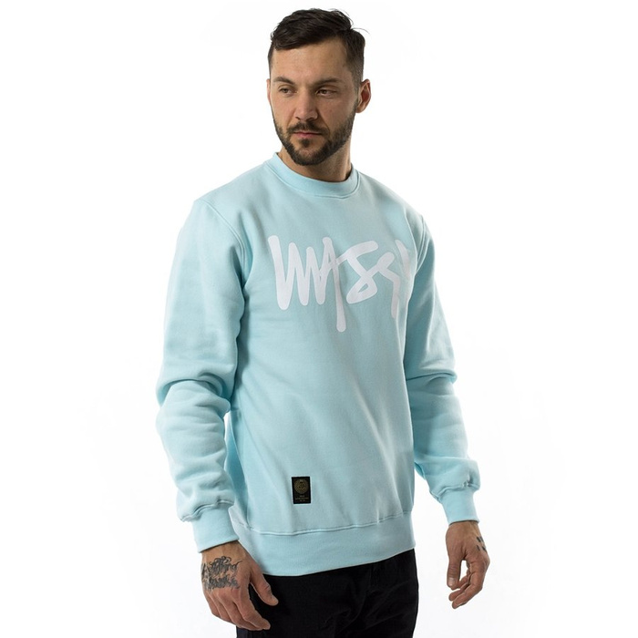 Bluza męska Mass Denim crewneck Signature Anniversary light blue