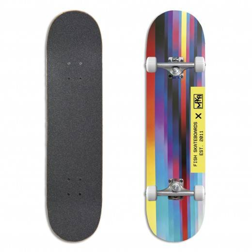 Fish Skateboards Deskorolka kompletna skateboard Error No.1 multicolor 8" x 32.125"