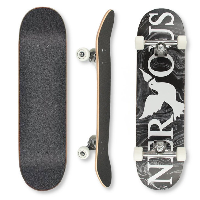 Nervous skateboard Acid black 8.0"