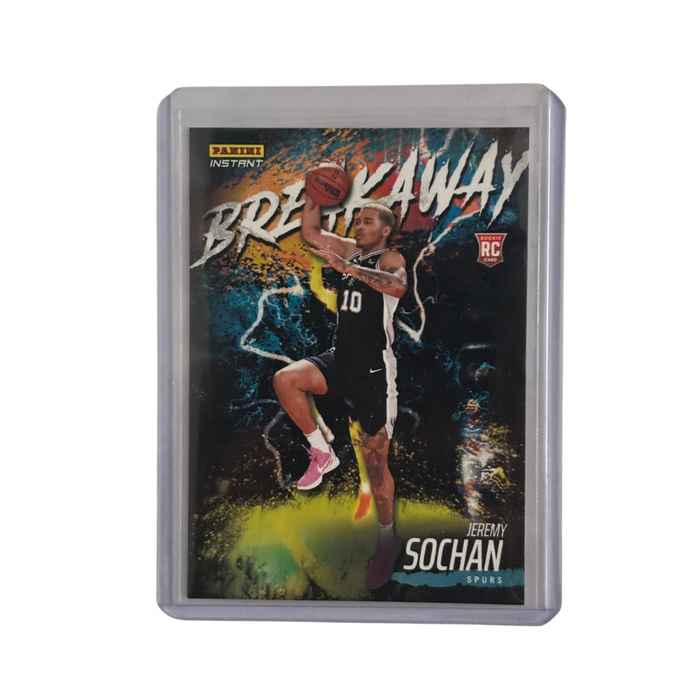 Jeremy Sochan Panini karta kolekcjonerska + toploader NBA Breakaway Rookie Card 2022/2023 San Antonio Spurs