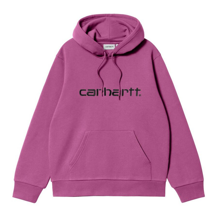 Carhartt WIP bluza męska z kapturem Hooded Carhartt Sweat magenta / black