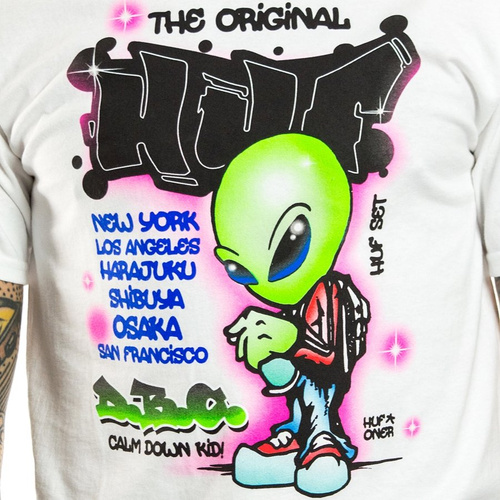 Koszulka męska HUF t-shirt Ufo white