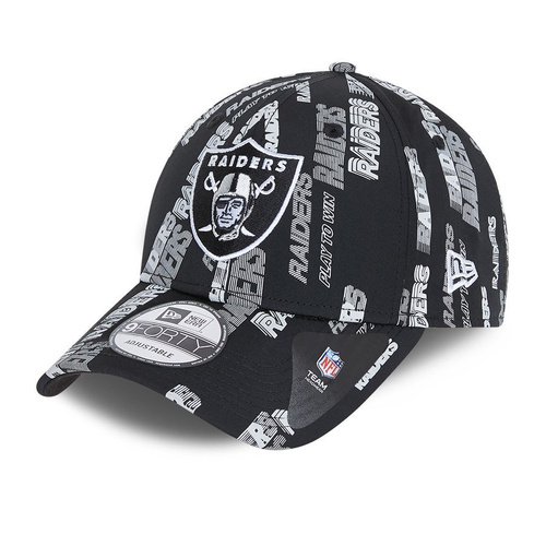 New Era dad cap 9FORTY Black Script Las Vegas Raiders black