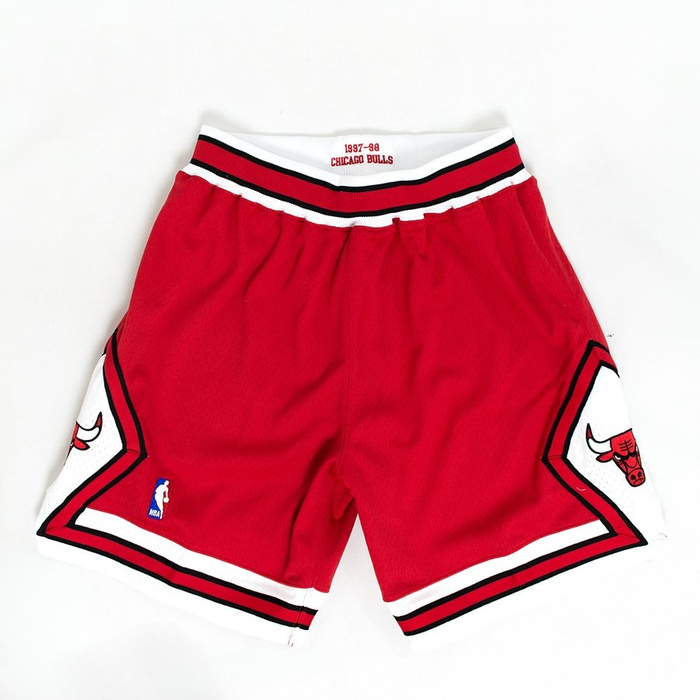 Spodenki koszykarskie Mitchell and Ness authentic shorts HWC Chicago Bulls 1997-98