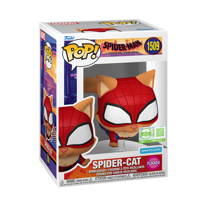 Funko Pop Spider-man Spider Cat Across The Spiderverse Flocked Ultra limited edition 5000pcs.