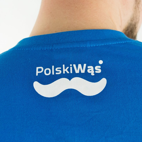 Koszulka Polski Wąs t-shirt Wąski blue
