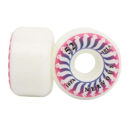 Nervous wheels Swirl 101A Conical white 4szt. (52mm)