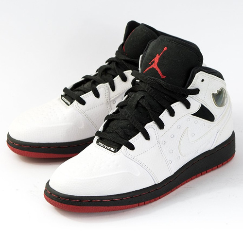 Air Jordan 1 Retro 97 GS white / black - gym red (555075-101)